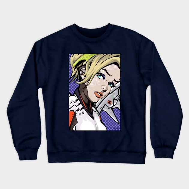 Mercy Lichtenstein Crewneck Sweatshirt by FanboyMuseum